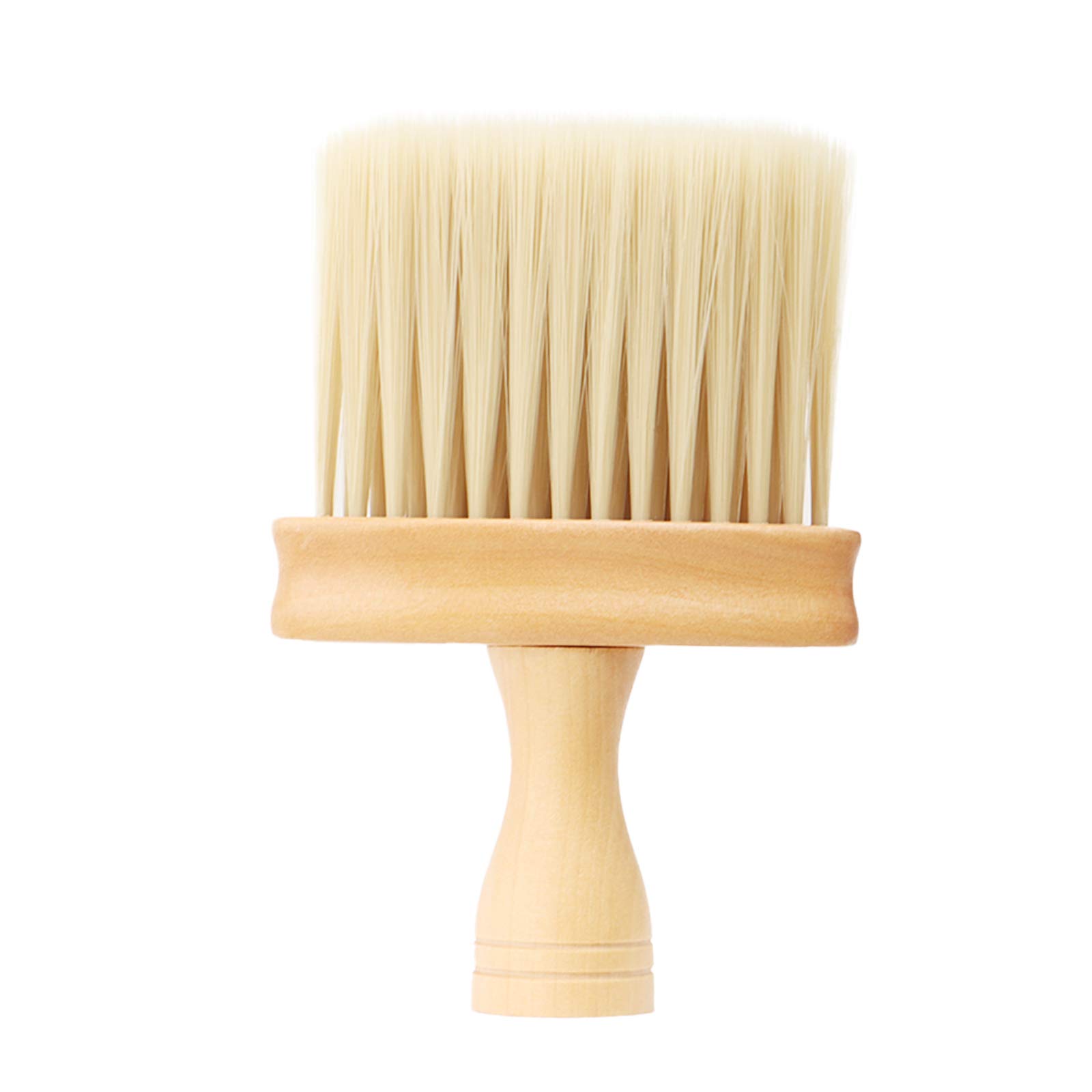 Barber Neck Dust Brush, Salon Barber Face Duster Brush Neck Duster Hairdressing Brush Professional Hairdressing Brush Barber for Hair Cutting Portable Design Wooden Handle