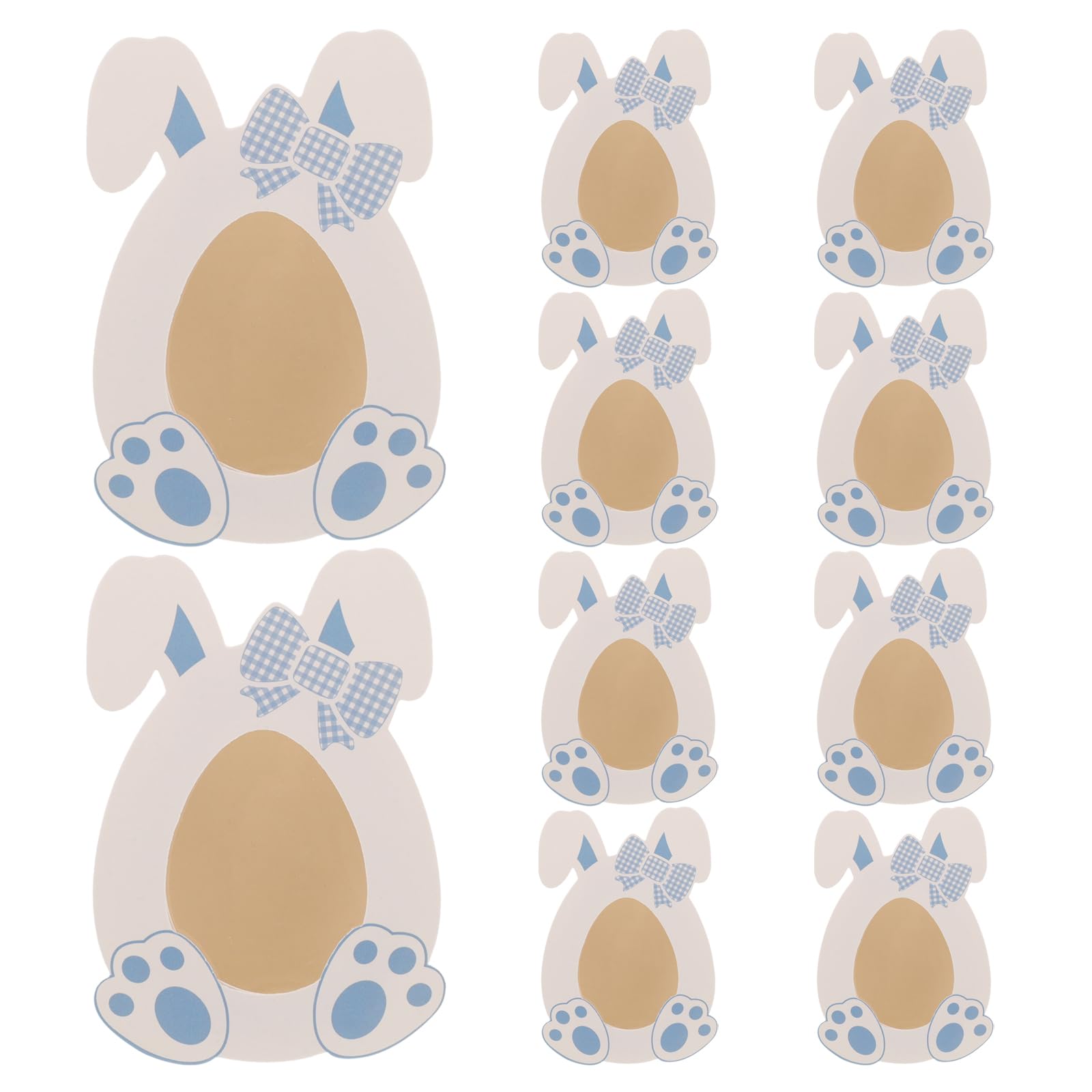 iplusmile Easter Treat Boxes, 10pcs Rabbit Bunny Shape Spring Holiday Paper Container for Cookie Goodie Candy Favors