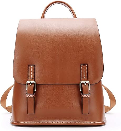 Amazon Penior 本革リュックサック レディース ショルダー ハンド 3way 肩がけ 片肩用 両肩用 リュック バッグ カバン 二層牛革 オイルレザー 防水 復古風 森ガール 純色 おしゃれ 通学 通勤 デート Ol Ipad収納 3色展開 Penior レディース