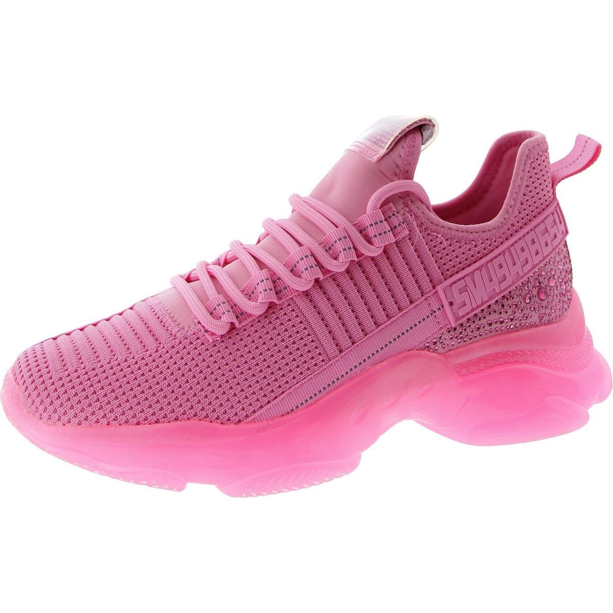Photo 1 of Steve Madden Women's Maxima Sneaker, Hot Pink, 8.5