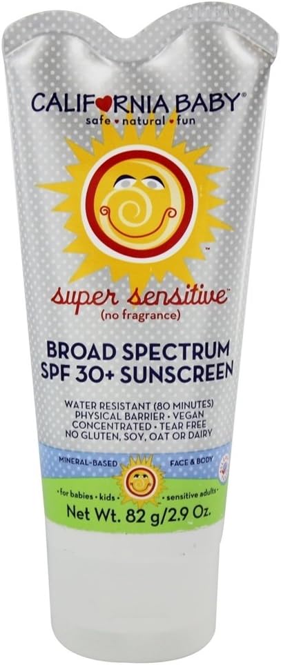 California Baby, Sunscreen Fragrance Free Spf 30, 2.9 Ounce