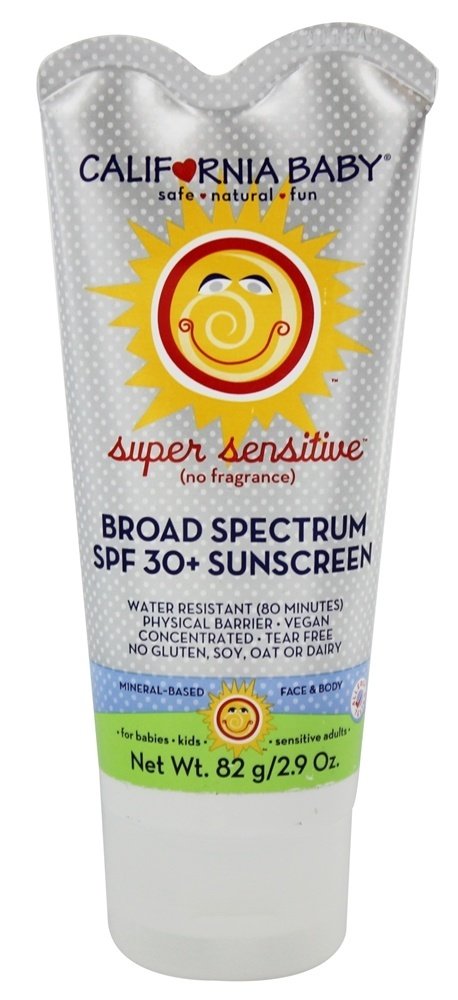 California Baby, Sunscreen Fragrance Free Spf 30, 2.9 Ounce