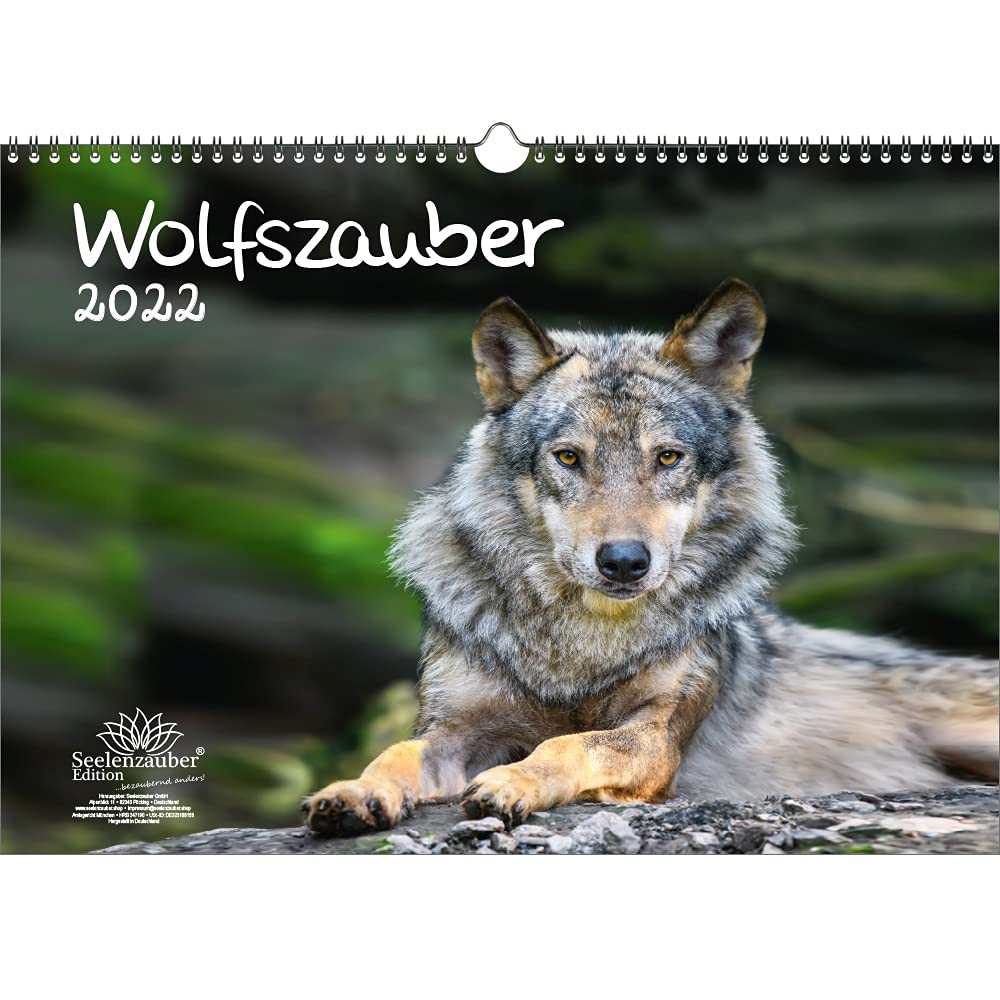 Wolfszauber DIN A3 Calendar for 2022 Wolf and Wolves Seelenzauber