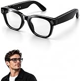 Coucur AI Smart Glasses with Camera,Bluetooth Camera Glasses for Men Women | 1080P EIS Video, 8MP Camera, AI Image Recognition, Voice Help, 139+ Translation, Open-Ear Audio,IP65 Splash for Travel&amp;Vlog