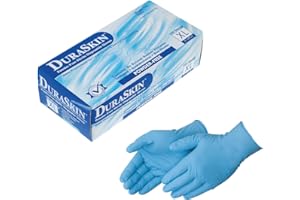 Liberty Glove & Safety Glove-Duraskin-T2010W Nitrile Industrial Glove, Powder Free, Disposable, 4 Mil Thickness, X-Large, Blu