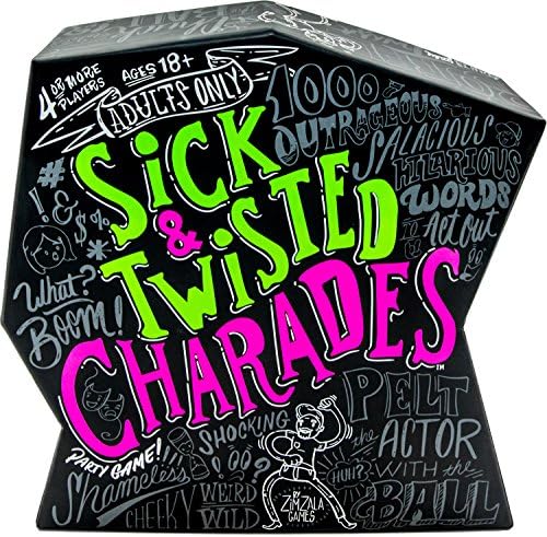 Wonder Forge Sick & Twisted Charades Party Game For Adults Age 18 & Up 1000 Outrageous Salacious Hilarious Words To Act Out