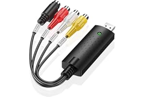 VHS to Digital Converter USB 2 0 Video Audio Capture Card VCR TV Support Win 7 8 10