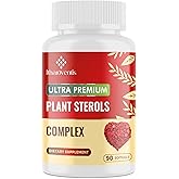Itharoventis Cholesterol Supplements with Plant Sterols, Niacin, Red Yeast Rice, Bergamot, Omega-3 & Garlic - Advenced Absorption Formula - 90 Softgels