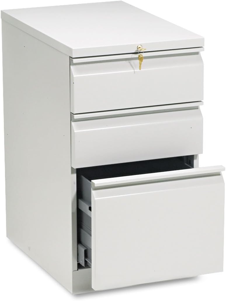 Amazon Com Hon 33723rq Efficiencies Mobile Pedestal File W One File Two Box Drwrs 22 7 8d Lt Gray Office Products