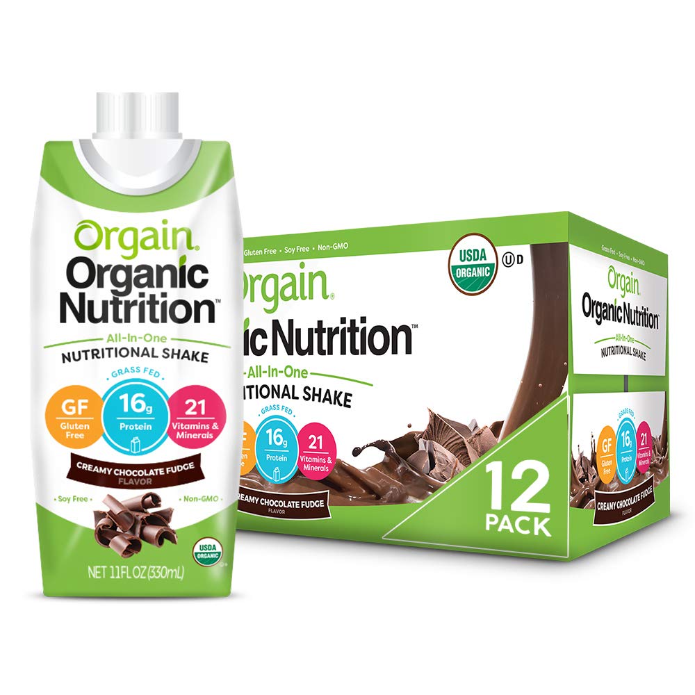 Mua Orgain Organic Nutritional Shake, Creamy Chocolate Fudge Meal Replacement, 16g Protein, 21