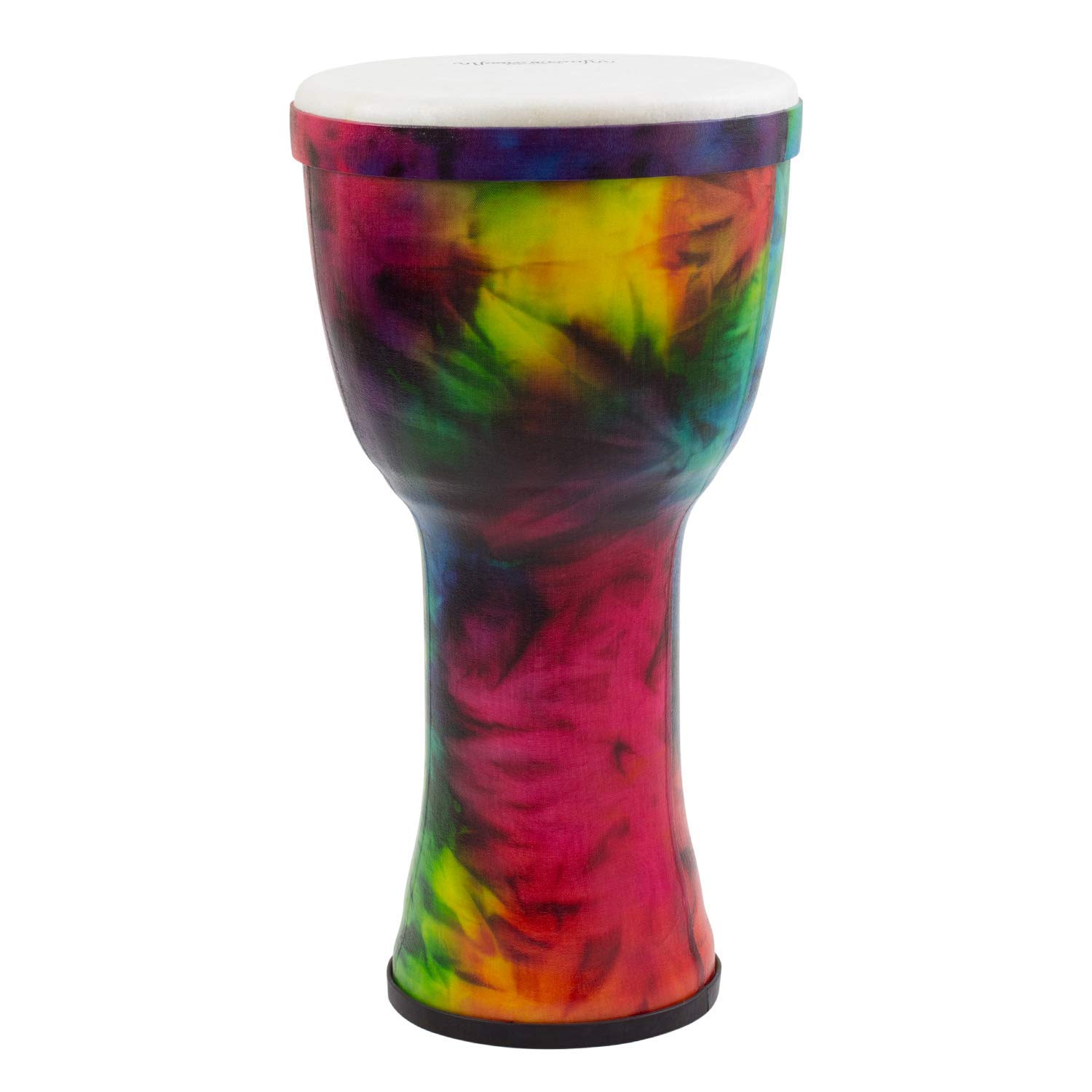 World Rhythm MDJ009-RD 8" Pre-Tuned Synthetic Djembe – Lightweight & Durable Hand Drum for Schools & Festivals – Rainbow