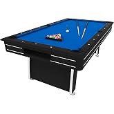 Fat Cat Tucson 7 Foot Pool Table with Automatic Ball Return, Billiard Table with Arcade Style Black Finish, 818 Bumpers, Includes Cues and Balls