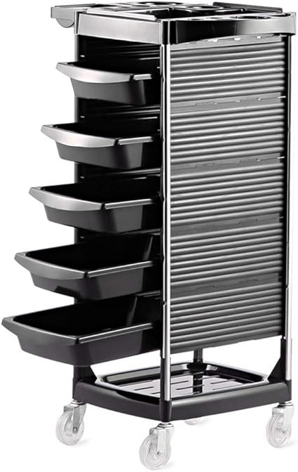 Beauty Salon Rolling Trolley Cart Hairdressing Storage Organizer