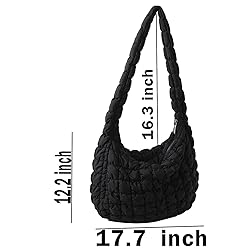 Quilted Tote Bag Large Capacity Satchel Handbag