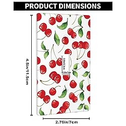 Pznen Cute Cherry Single Toggle Light Switch Cover
