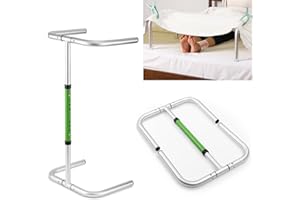 Foldable Blanket Lifter for Feet, Aluminum Alloy Blanket Lifter for Bed, Heigh Adjustable Blanket Lifter for Foot, 4 Clips In