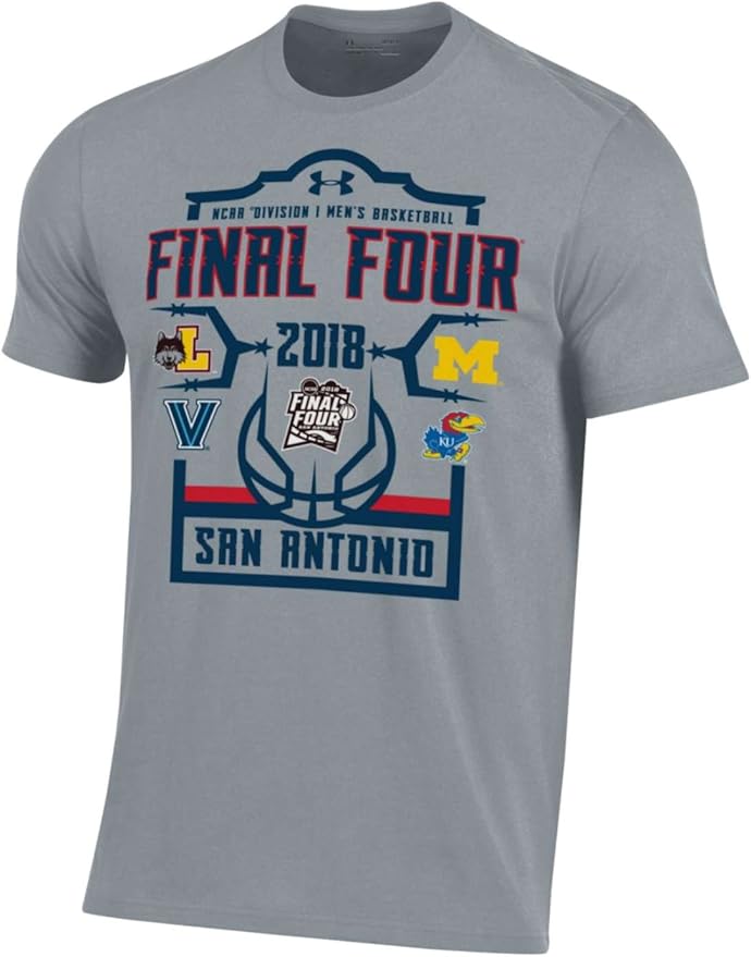 Under Armour 2018 NCAA Final Four Team Logos March Madness Gray T-Shirt (2XL): Amazon.co.uk 