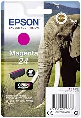 Epson 24 Magenta Elephant Claria Photo HD Ink Cartridge 360 Pages