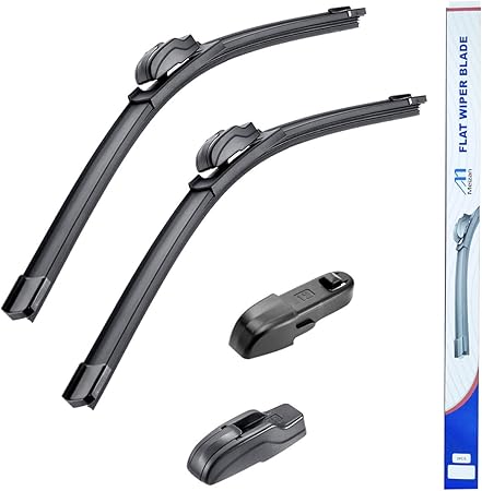 Amazon Meizan フラットワイパーブレード700ミリ 350ミリ 運転席 助手席２本セット ワイパーブレード 車 バイク