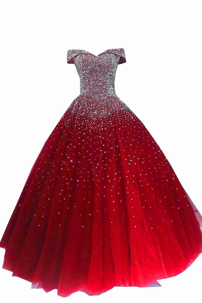 Gold Embroideried Prom Dress Ball Gown Satin Floor Length Corset