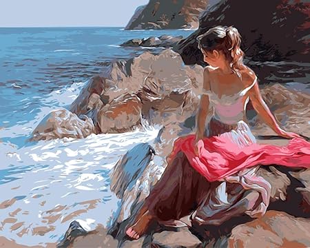 Amazon Diy 数による絵画数字キット 海辺の少女 キャンバスアート画像ギフト結婚式の装飾り ホームデコレーション 40 50 Cm 絵具 通販 Amazon Diy 数による絵画数字キット 海辺の少女 キャンバスアート画像ギフト結婚式の装飾り ホームデコレーション 40 50 Cm 絵具 通販