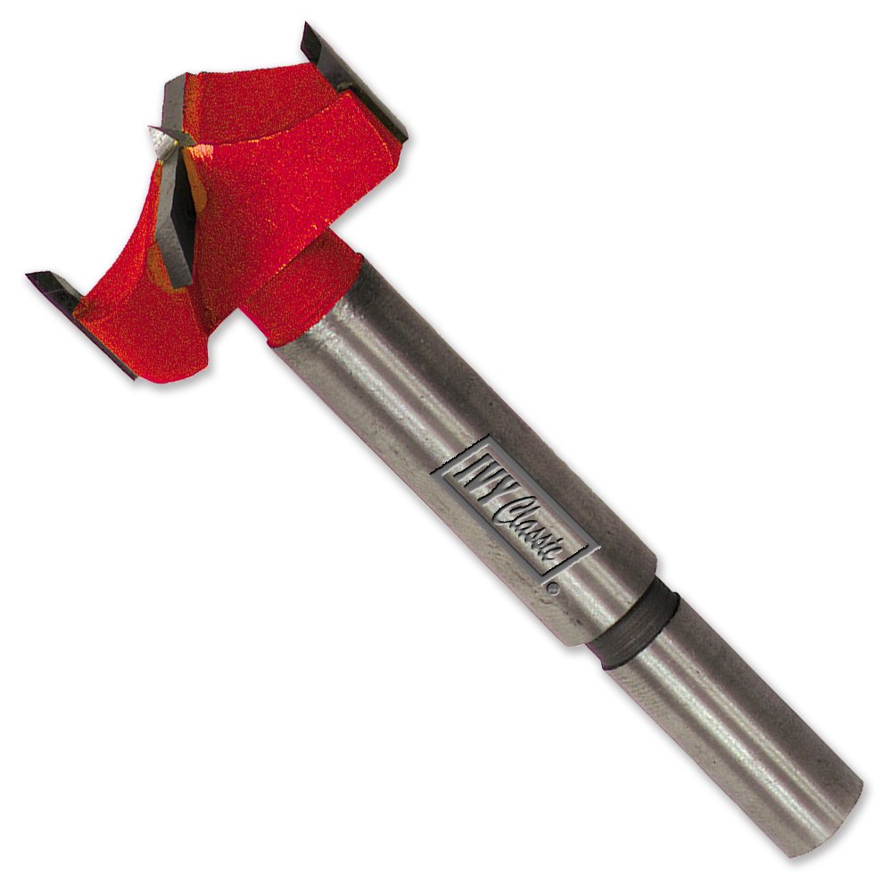 IVY Classic 46084 1-3/8-Inch (35mm) x 3-1/2-Inch Carbide Forstner Bit, 3/8-Inch Shank, 1/Card