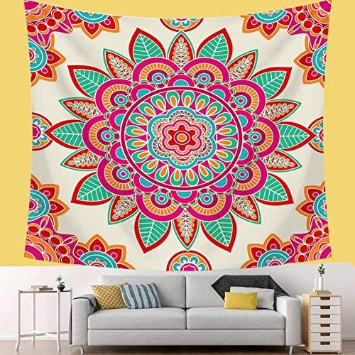 Tapestry Wall Hanging - Wall Tapestry Mandala Tapestry Bohemian Tapestry Hippie Tapestries for Bedroom Living Room Dorm (79'' x 59'')
