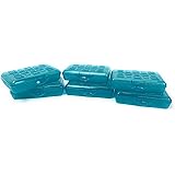 Sterilite Plastic Pencil Box - Green - Pack of 6