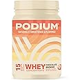 Podium Nutrition Whey Protein Powder, Chocolate Brownie, 22g Protein Per Serving with Digestive Enzymes, Whey Protein Isolate & Concentrate, Gluten Free, Low Carb, Low Sugar & Soy Free, 15 Servings