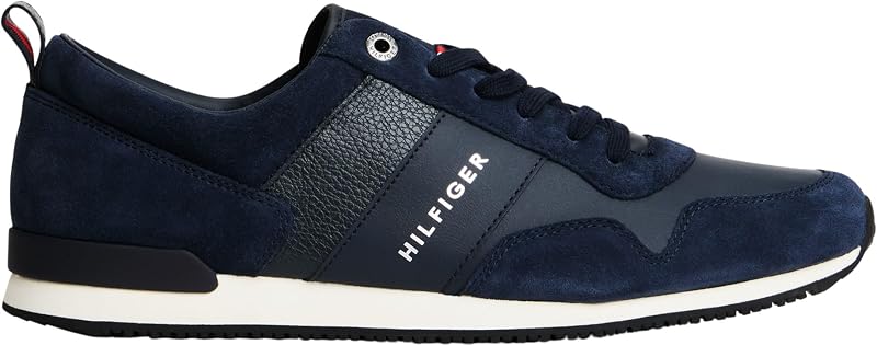 Baskets De Running Homme Iconic Leather Suede Mix Runner Chaussures De Sport, Bleu (Midnight), 42 EU — photo 7 sur 8