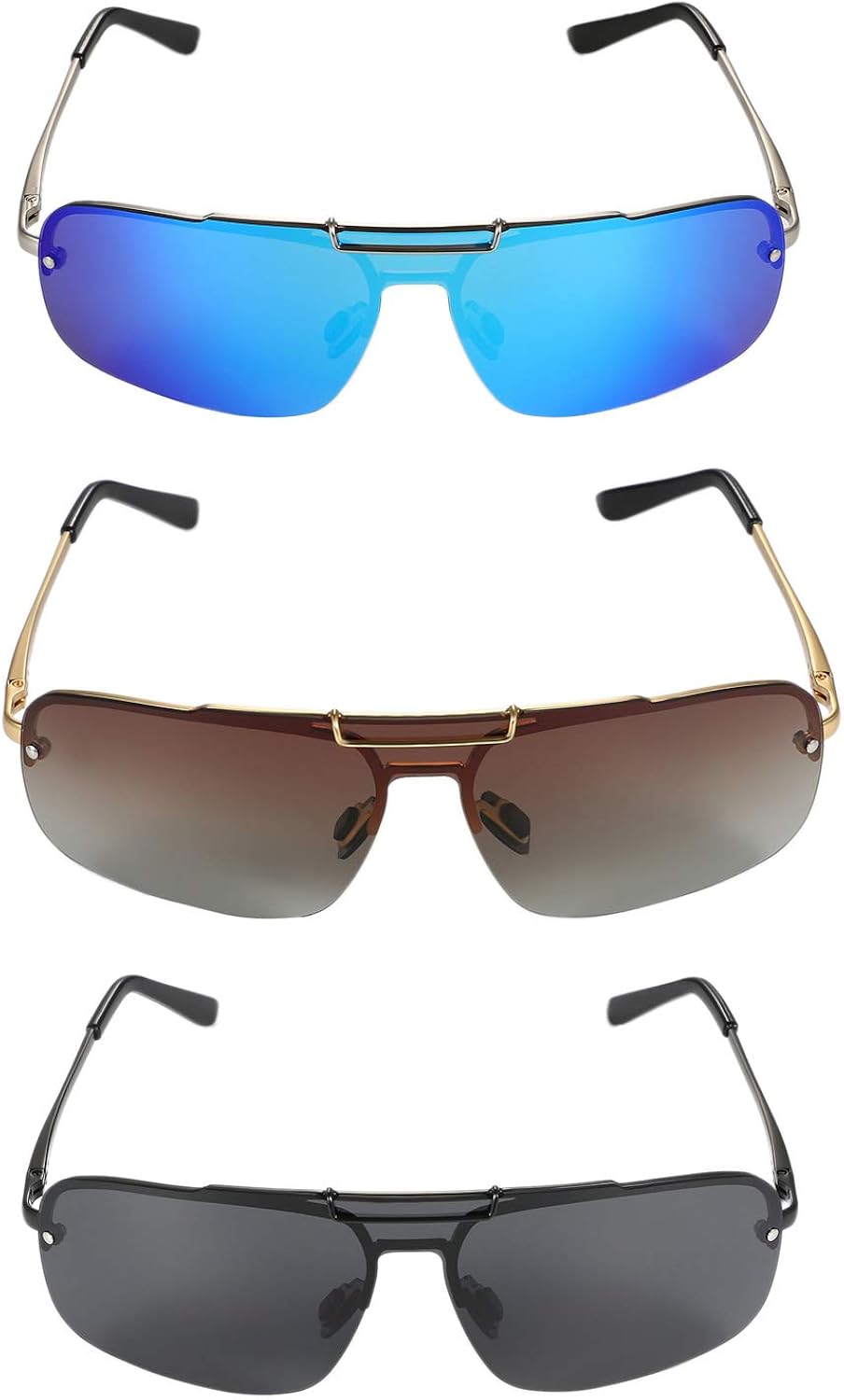 flat lens sunglasses mens