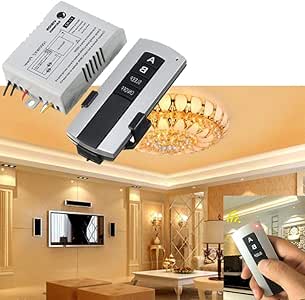 Interruptor de luz de control remoto inalámbrico de 220 V, encendido