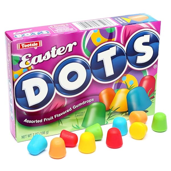 TOOTSIE ROLL EASTER DOTS CANDY THEATER BOXES, 6-OUNCE PACKS – 12 COUNT BOX