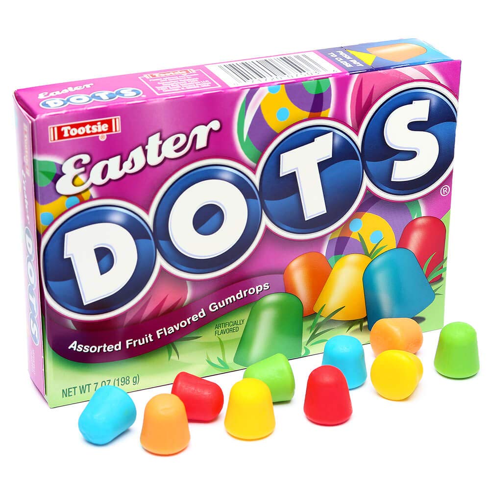 Photo 1 of Christmas Tootsie Roll Easter Dots Candy Theater Boxes, 6-Ounce Packs - 12 Count Box, Expiration 02/28/2026