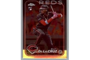 2024 Topps Chrome #44 Elly De La Cruz RC Rookie Cincinnati Reds MLB Baseball Base Trading Card
