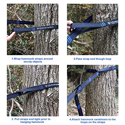XL Hammock Tree Straps, 40 Loops&20ft Long Combined, 2000 LBS Heavy