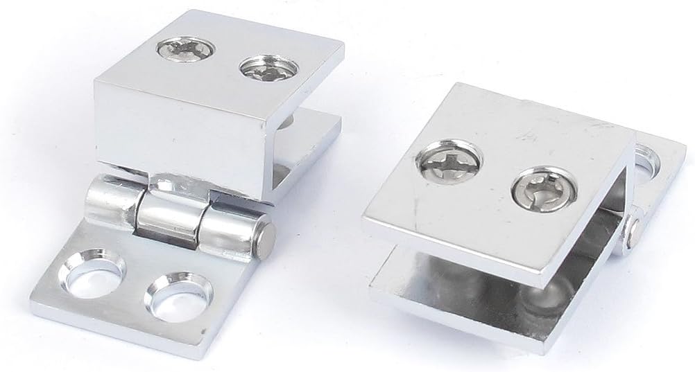 sourcingmap 5mm8mm Adjustable 90 Degree Metal Glass Door Clip Clamp