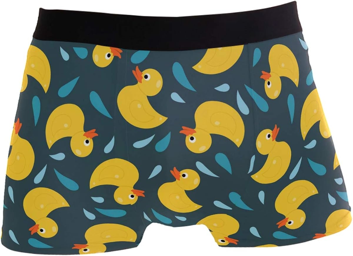 Men's Boxer Brief Underwear Rubber Duck Boxers for Men No Ride Up