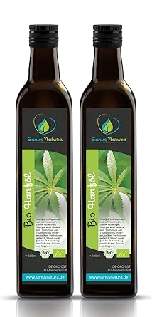 Sanus Natura Bio Hanföl 1000ml Glasflasche