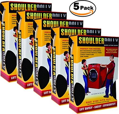 Shoulder Dolly LD2000 Moving Straps 2-Person Lifting and Moving System 5 Pack