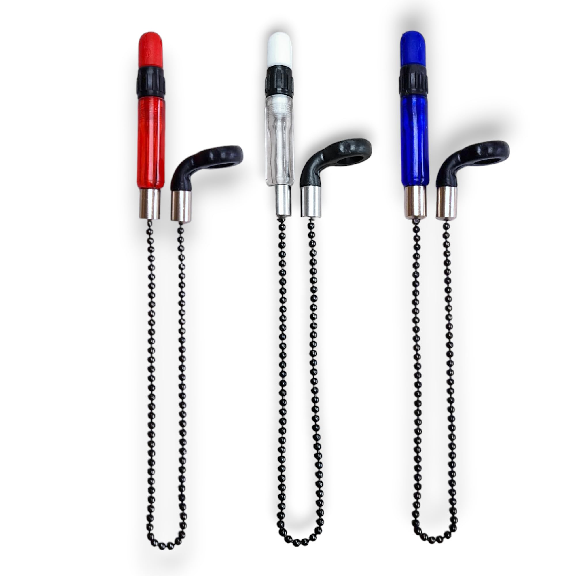 TJR Tackle 3 GTO Bobbins Bite Indicators Carp fishing Tackle for Bite Alarms and bank sticks From (RED,WHITE,BLUE)
