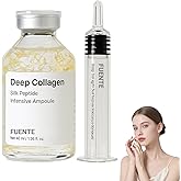 Fuente Silk Peptide Intensive Lifting Ampoule, Fuente Silk Peptide Serum, Korean Anti-Aging Serum for Face with Deep Collagen Silk Peptide, Hydrating & Smoothing Care for All Skin (1 PC)