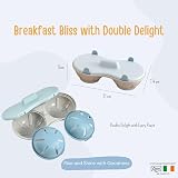 Clove Microwave Egg Poachers 2 Pack BPA Free Dishwasher Safe Egg Cooker with Lid view 9