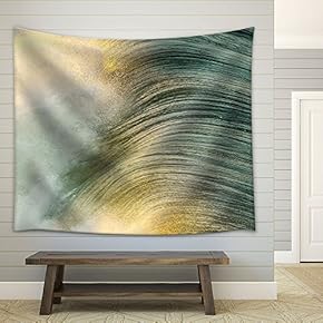 Close Up of Sea Wave - Fabric Wall Tapestry Home Decor - 51x60 inches