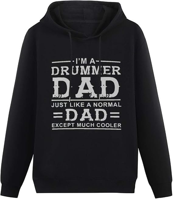 Amazon メンズ レディース パーカー トレーナー I M A Drummer Dad プリント プルオーバー スポーツ風 トレーナー パーカー 通販