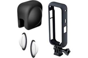 X3 Lens Protection Accessories Include Lens Cap,Lens Guards and Case Cage, for Insta360 X3 Camera Lens Professional Protectiv