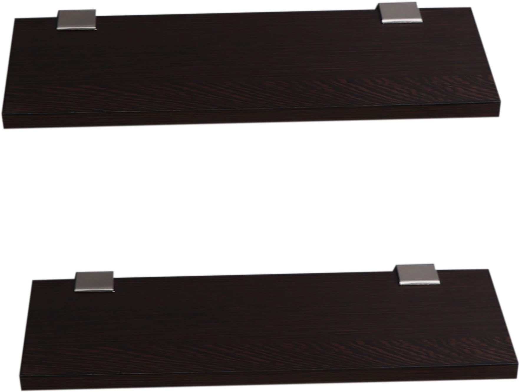 Captiver MDF Wood Wall Mount Decorative Shelf Stand 2 (Tier 2,10X30 CM, Wenge) Office Living Room Kitchen Décor Shelves Multipurpose Storage Organizer