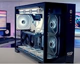 SaharaGaming Case Tempered Glass Mesh Metal Panel RGB Cooling System view 2