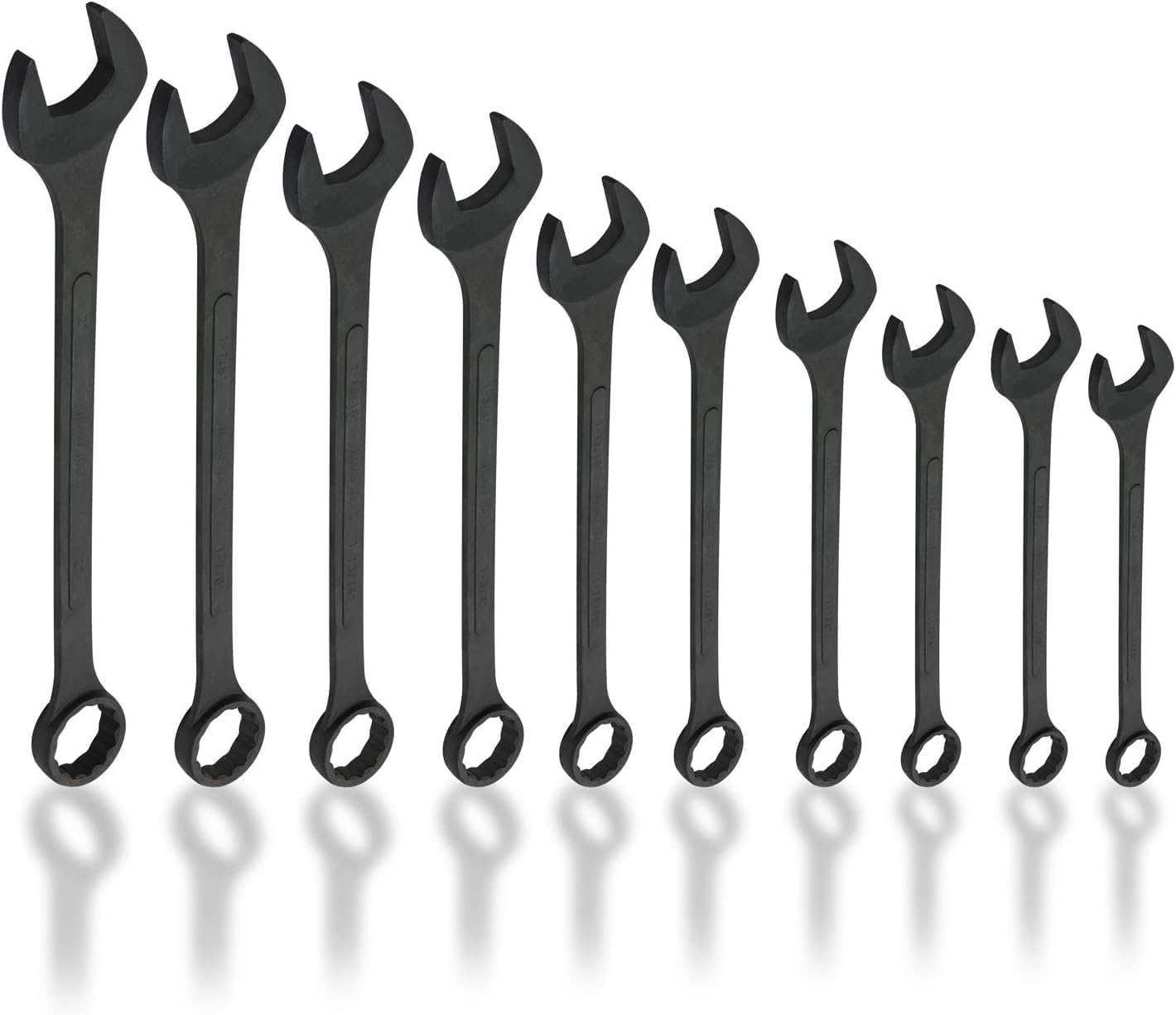 Neiko 03129A Jumbo Combination Wrench Set, 10-Piece Open-End Wrench Set ...