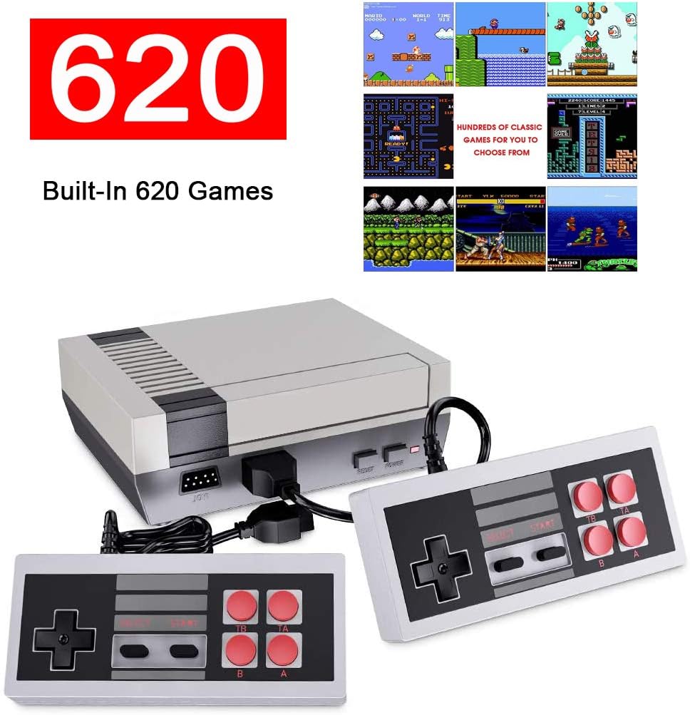 Retro Classic Game Consoles Built-in 620 Classic Games Dual Gamepad Gaming Player Handheld Games